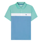 ADVANTAGE PERFORMANCE SHORT SLEEVE STRIPE POLO - BERYL GREEN