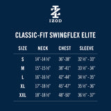 GOLF SWINGFLEX ELITE PRINTED POLO - SKIPPER BLUE