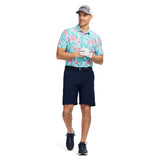 GOLF SWINGFLEX ELITE PRINTED POLO - LIMPET SHELL