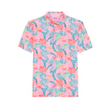 GOLF SWINGFLEX ELITE PRINTED POLO - PRISM PINK