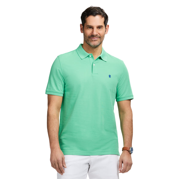 ADVANTAGE PERFORMANCE SHORT SLEEVE POLO - JADE CREAM
