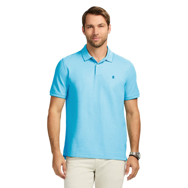 ADVANTAGE PERFORMANCE SHORT SLEEVE POLO - AQUARIUS