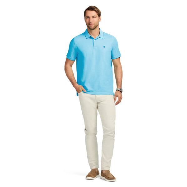 ADVANTAGE PERFORMANCE SHORT SLEEVE POLO - AQUARIUS