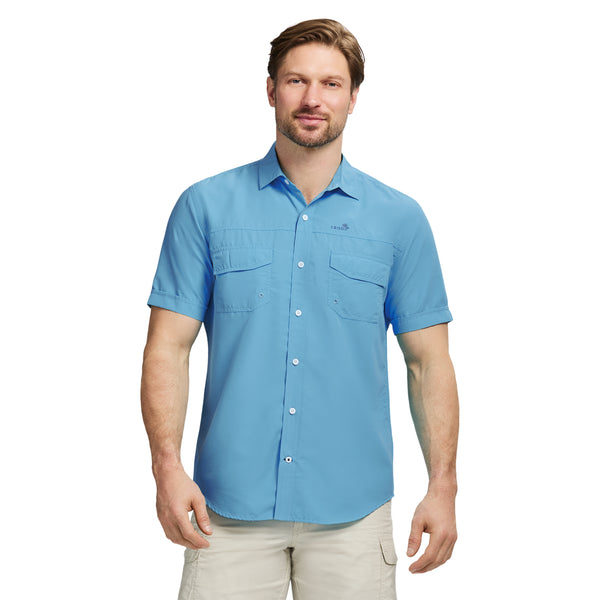 SUNSHIELD PERFORMANCE SHORT SLEEVE SHIRT - AZURE BLUE