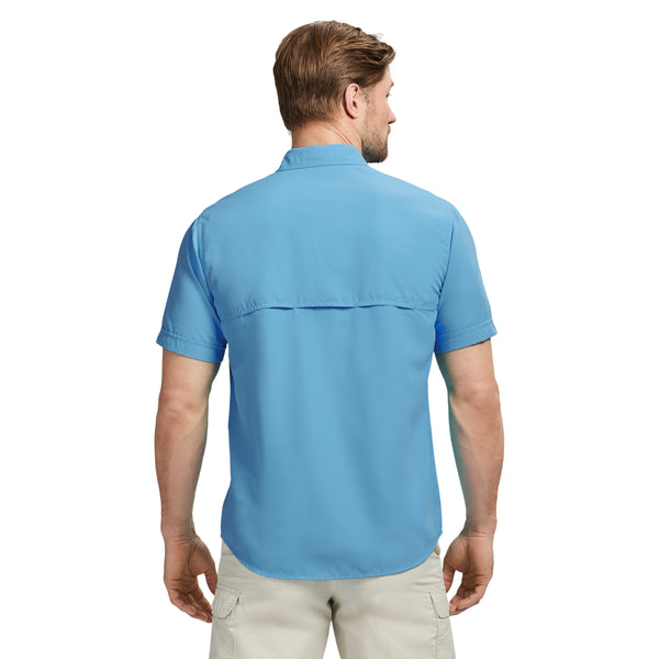 SUNSHIELD PERFORMANCE SHORT SLEEVE SHIRT - AZURE BLUE