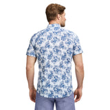 DOCKSIDE SHORT SLEEVE CHAMBRAY PRINTS - BRIGHT WHITE