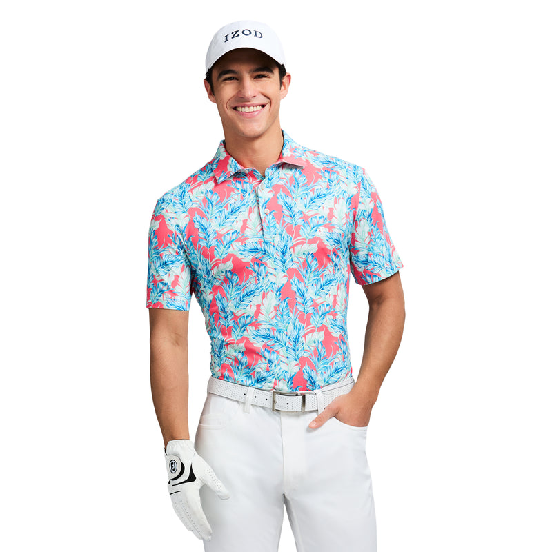 SWINGFLEX ELITE SHORT SLEEVE PRINTED GOLF POLO - DUBARRY