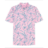 GOLF SWINGFLEX ELITE PRINTED POLO - PRISM PINK