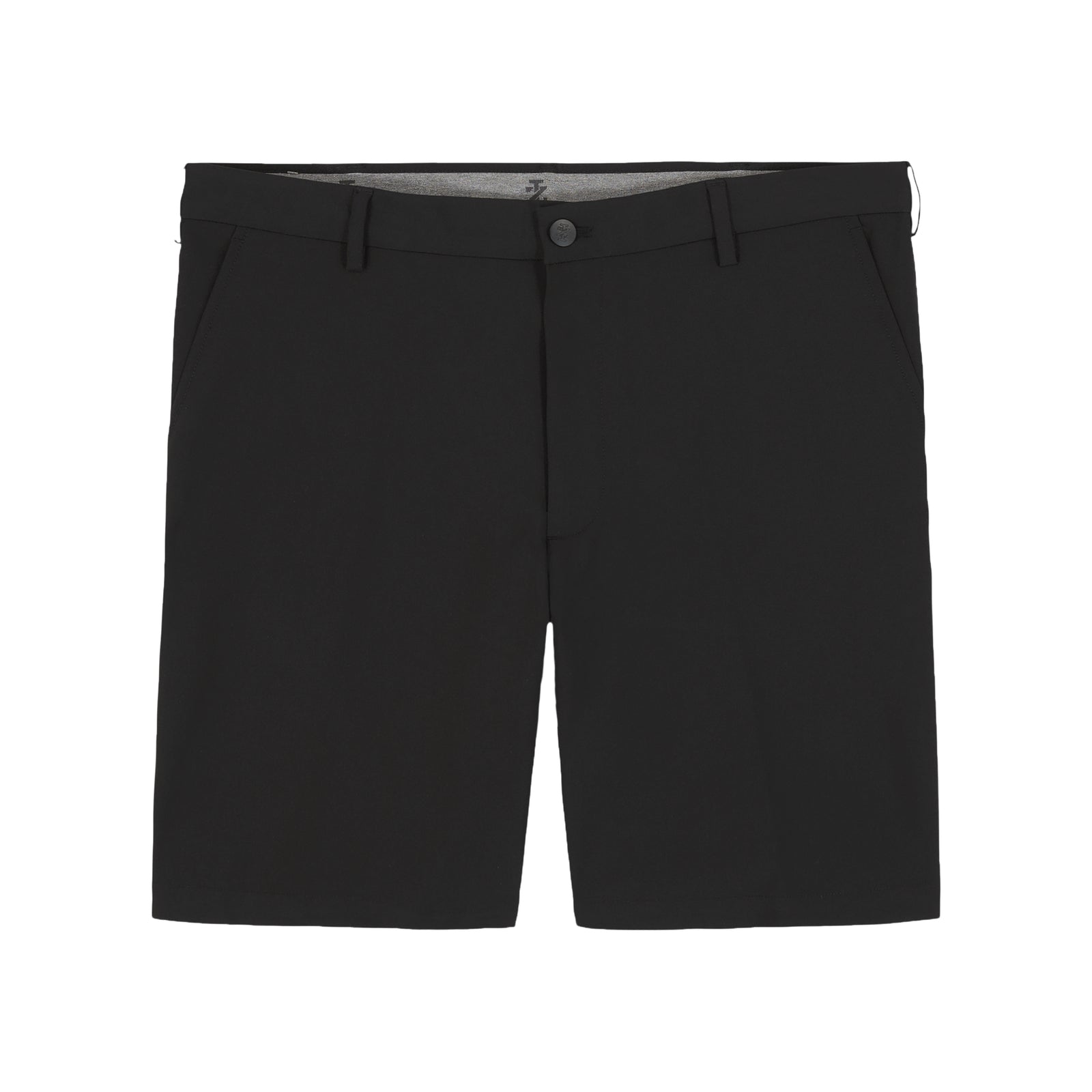 Non-Iron Stretch Straight Fit Flat Front Traveler Short - Black – IZOD