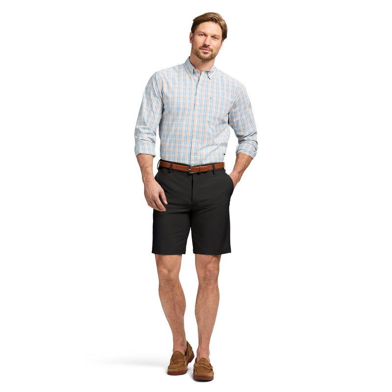 izod performance dress shorts Saltwater 9.5" Flat Front Chino Short