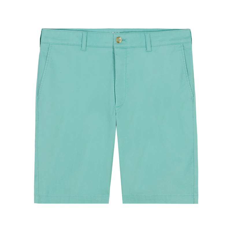 SALTWATER 9.5" FLAT FRONT CHINO SHORT - WASABI