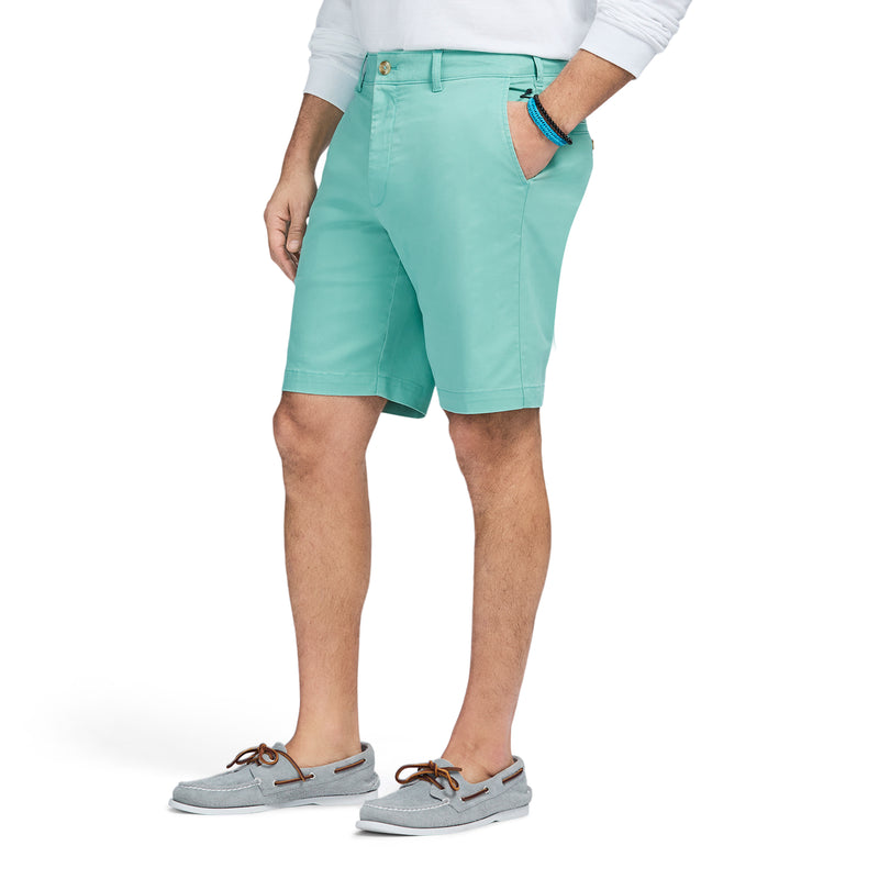 SALTWATER 9.5" FLAT FRONT CHINO SHORT - WASABI