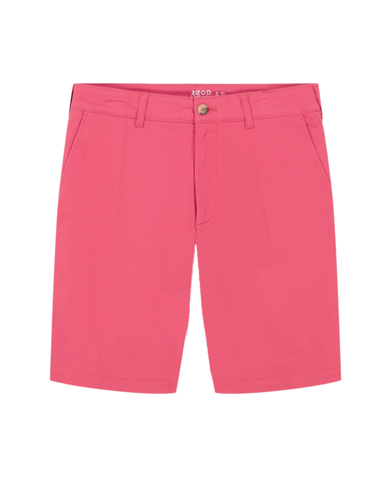 SALTWATER 9.5" FLAT FRONT CHINO SHORT - HOLLY BERRY