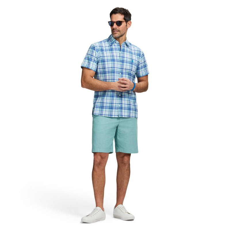 CHAMBRAY 9.5” SHORT - BERYL GREEN