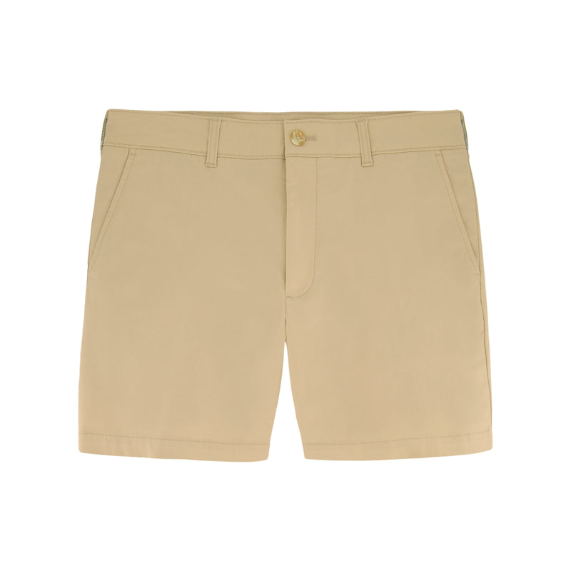 SALTWATER 7" FLAT FRONT CHINO SHORT - PALE KHAKI
