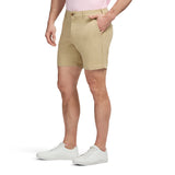 SALTWATER 7" FLAT FRONT CHINO SHORT - PALE KHAKI