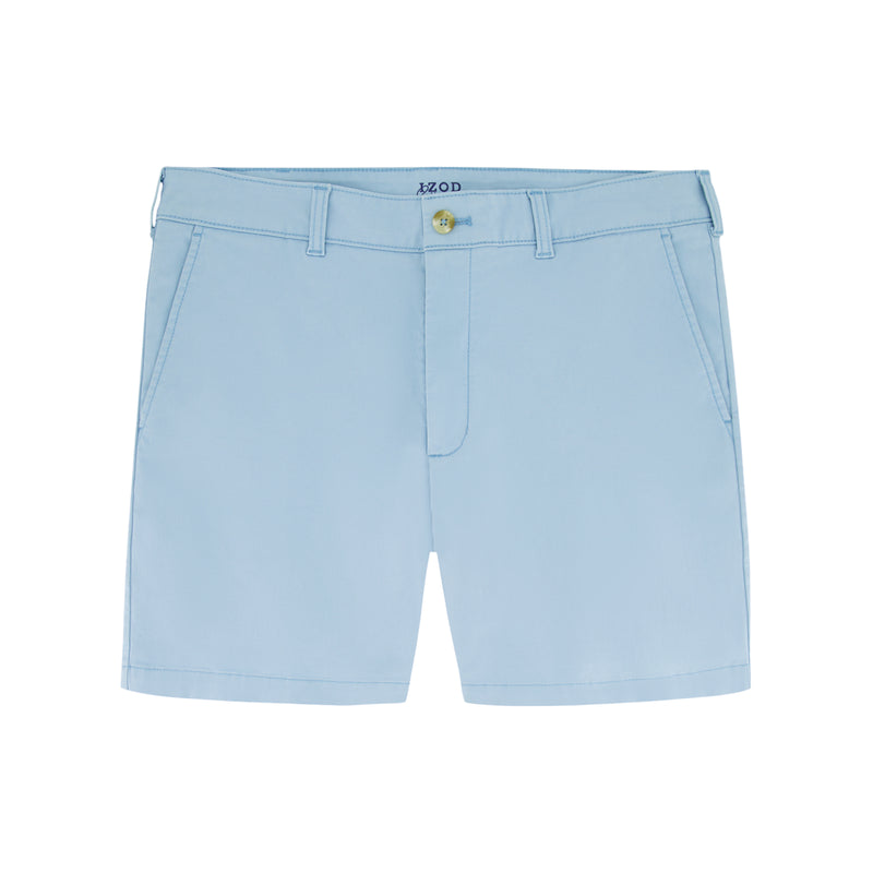 SALTWATER 7" FLAT FRONT CHINO SHORT - PLACID BLUE