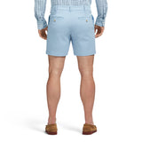 SALTWATER 7" FLAT FRONT CHINO SHORT - PLACID BLUE