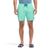 SALTWATER BEACH PERFORMANCE SWIM TRUNK - POOL BLUE