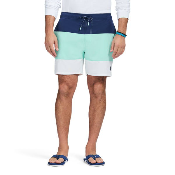 SALTWATER BEACH PERFORMANCE SWIM TRUNK - BEACH GLASS