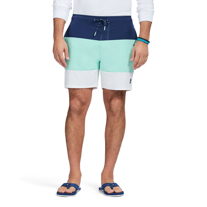 SALTWATER BEACH PERFORMANCE SWIM TRUNK - BEACH GLASS