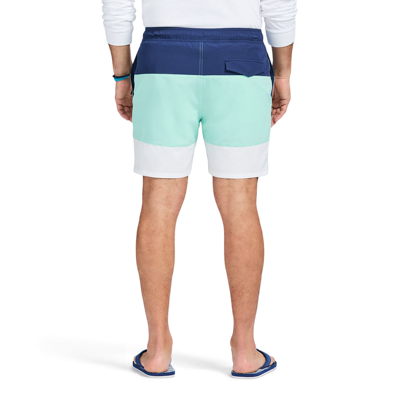 SALTWATER BEACH PERFORMANCE SWIM TRUNK - BEACH GLASS