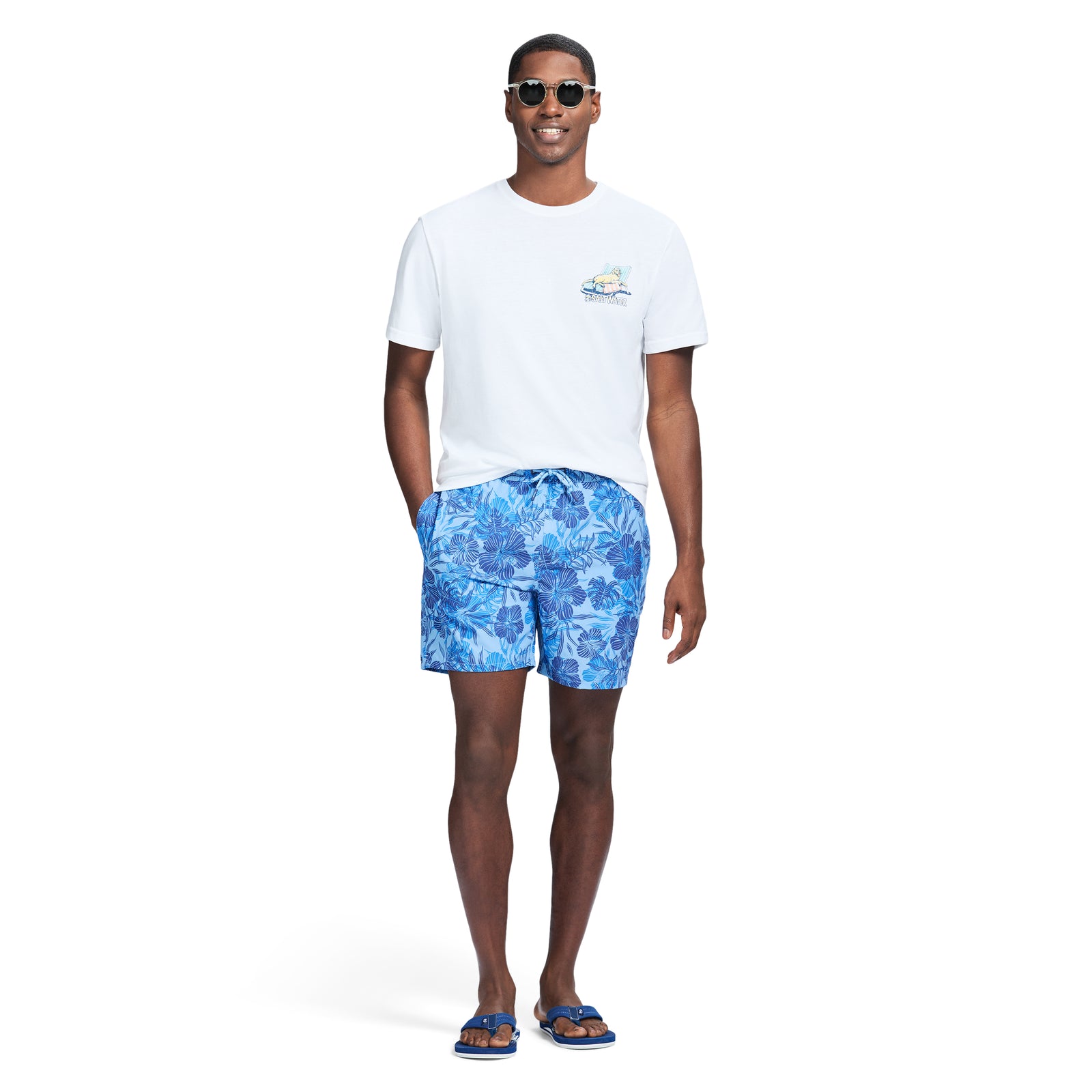 Sltwr Trunk Prt 17 - Placid Blue – IZOD