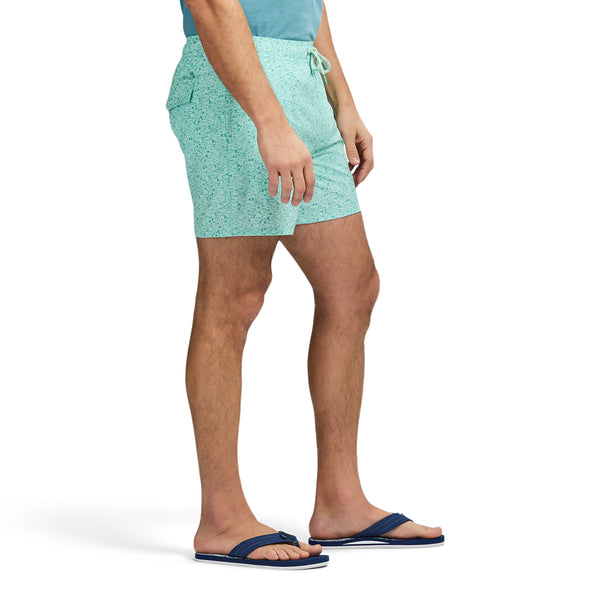 SALTWATER BEACH PERFORMANCE SWIM TRUNK - BIRDS EGG GREEN