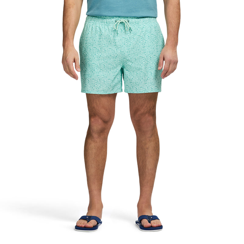 SALTWATER BEACH PERFORMANCE SWIM TRUNK - BIRDS EGG GREEN