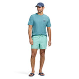 SALTWATER BEACH PERFORMANCE SWIM TRUNK - BIRDS EGG GREEN