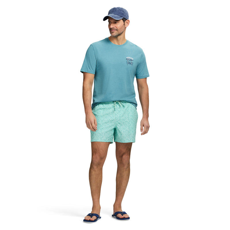 SALTWATER BEACH PERFORMANCE SWIM TRUNK - BIRDS EGG GREEN