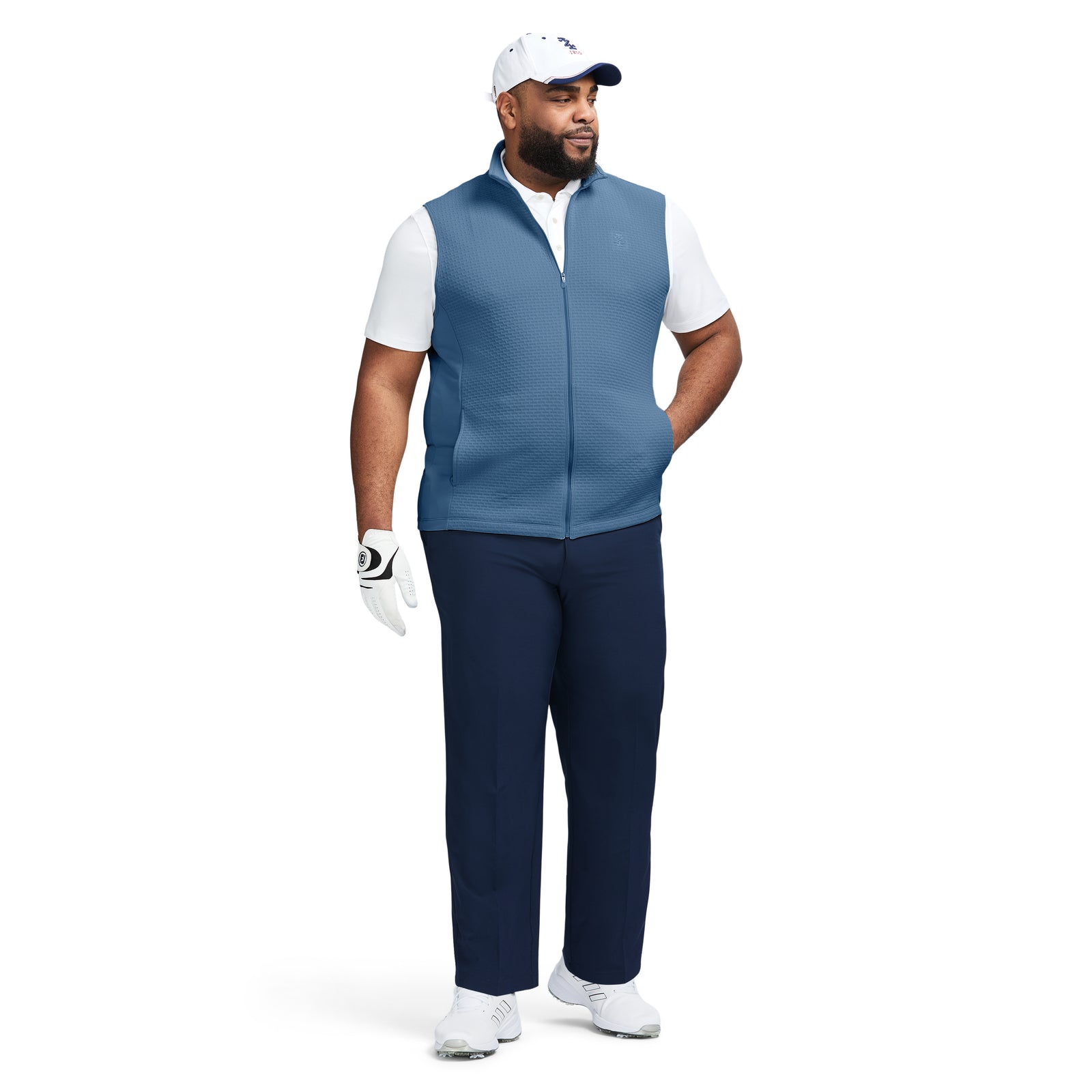 Big & Tall Golf Hydrashield Vest - Moonlight Blue – IZOD