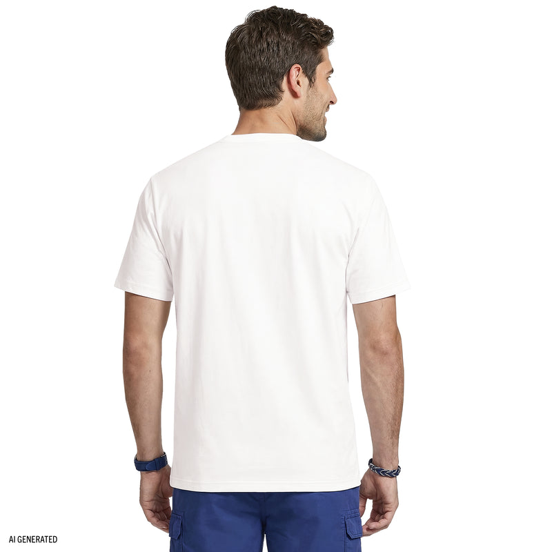 SALTWATER S/S POCKET TEE - BRIGHT WHITE – IZOD