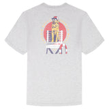 SALTWATER S/S GRAPHIC TEE - LT GREY HTR