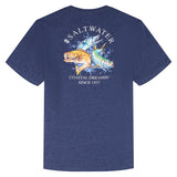SALTWATER S/S GRAPHIC TEE - CLUB BLUE