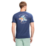 SALTWATER S/S GRAPHIC TEE - CLUB BLUE