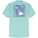 SALTWATER S/S GRAPHIC TEE - AGATE GREEN