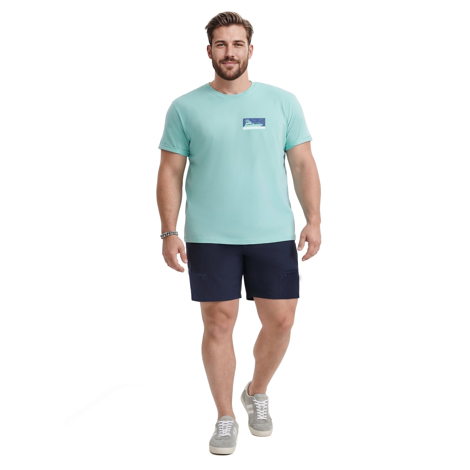 Big & Tall Saltwater S/S Graphic Tee - Agate Green – IZOD