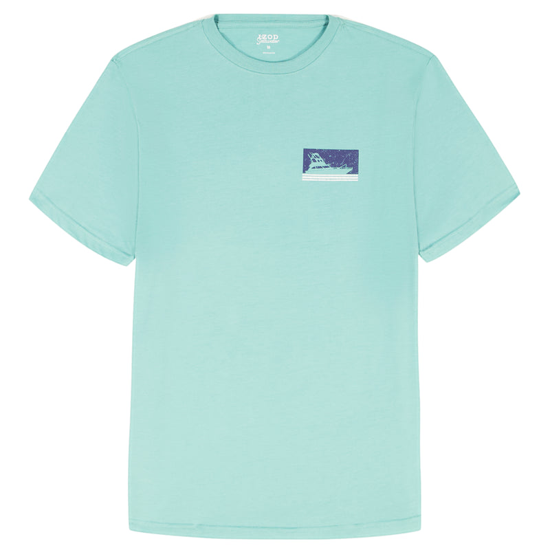 BIG & TALL SALTWATER S/S GRAPHIC TEE - AGATE GREEN – IZOD
