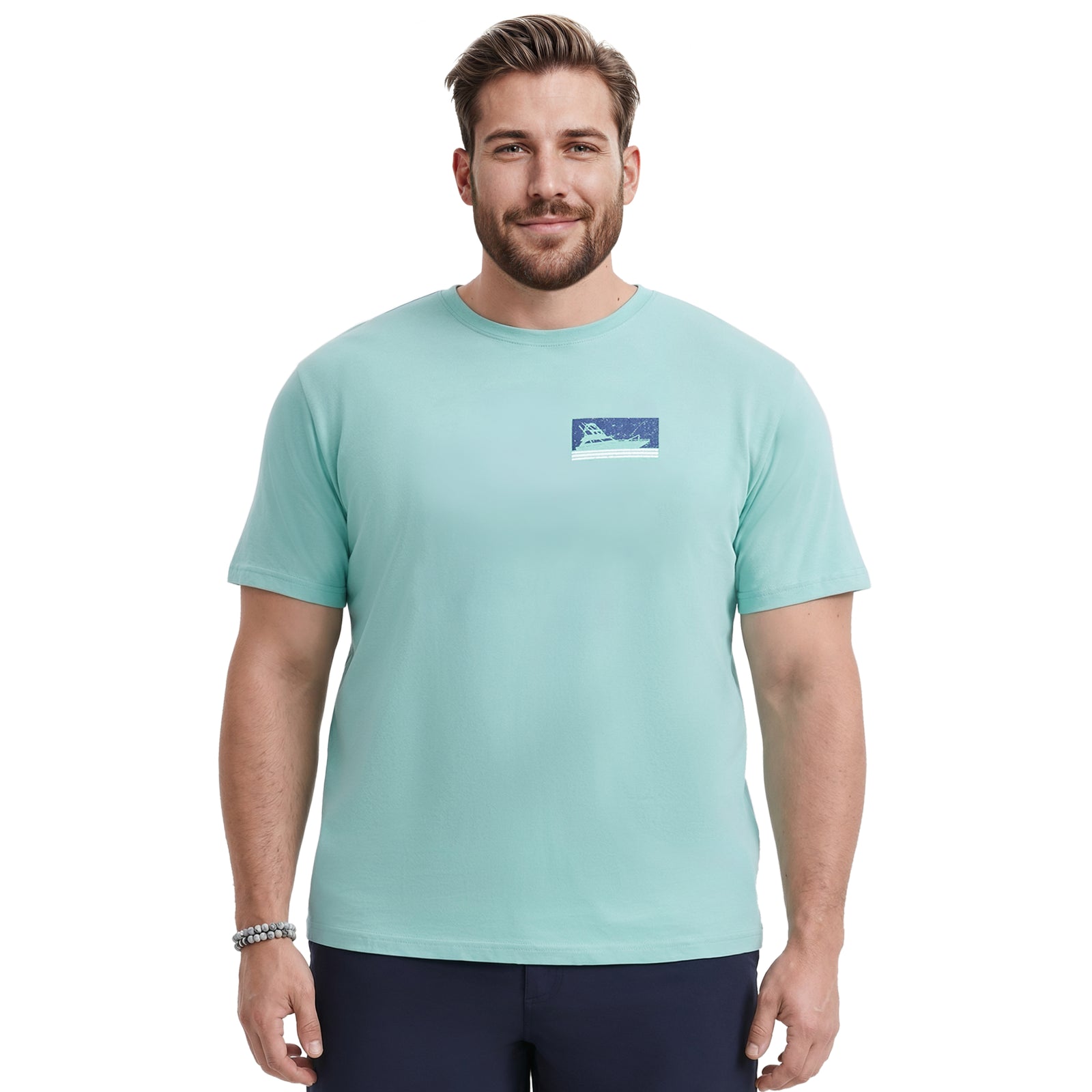 Big & Tall Saltwater S/S Graphic Tee - Agate Green – IZOD