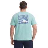 BIG & TALL SALTWATER S/S GRAPHIC TEE - AGATE GREEN