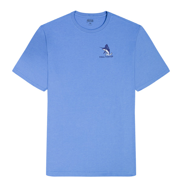 Big & Tall Saltwater S/S Graphic Tee - Blue Revival – IZOD