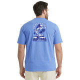 BIG & TALL SALTWATER S/S GRAPHIC TEE - BLUE REVIVAL