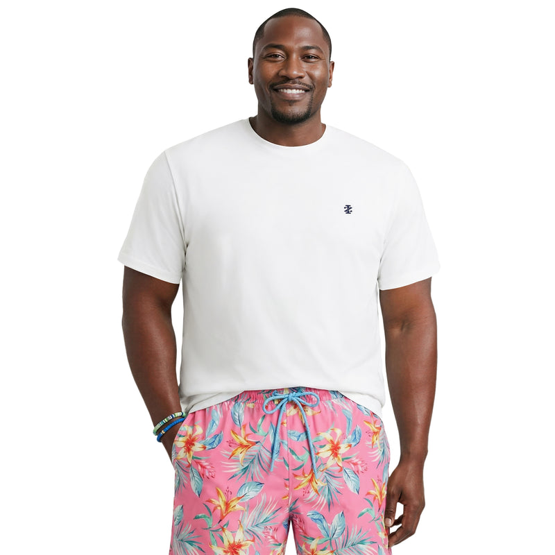 BIG & TALL SALTWATER FISHING GEAR S/S GRAPHIC TEE - BRIGHT WHITE