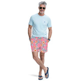 SALTWATER FISHING GEAR S/S GRAPHIC TEE - TANAGER TURQUOISE