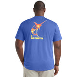 BIG & TALL SALTWATER FISHING GEAR S/S GRAPHIC TEE - TRUE NAVY
