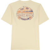 SALTWATER S/S GRAPHIC TEE - PASTEL YELLOW