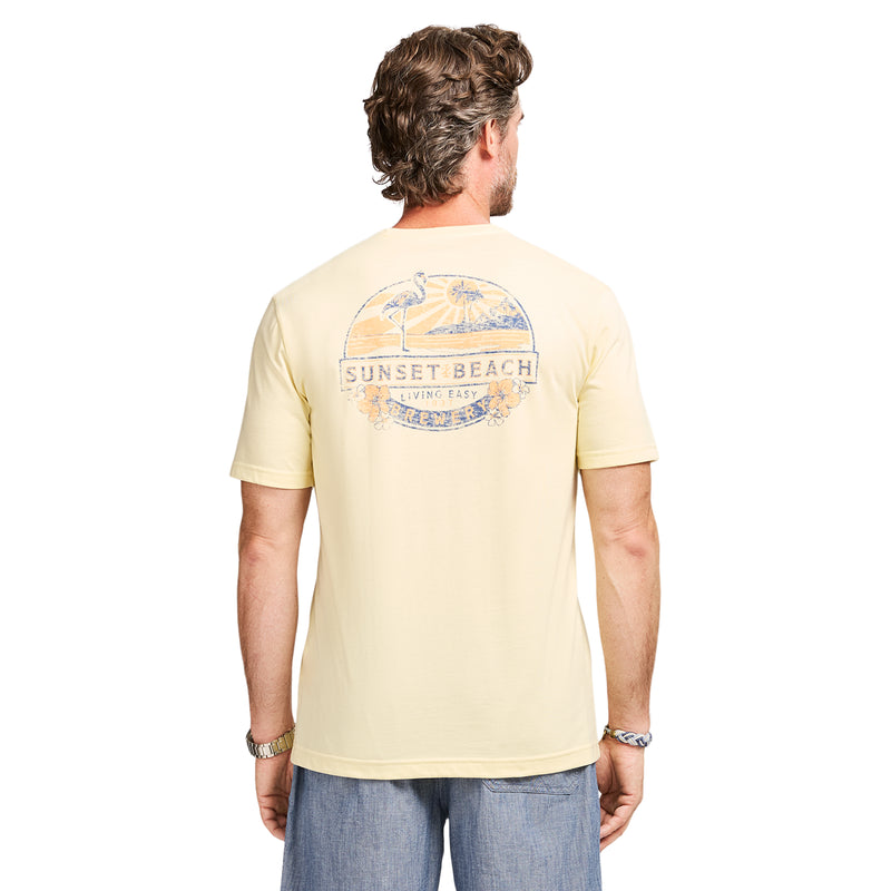 SALTWATER S/S GRAPHIC TEE - PASTEL YELLOW – IZOD