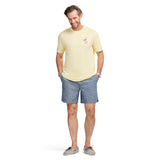 SALTWATER S/S GRAPHIC TEE - PASTEL YELLOW