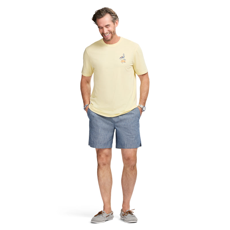 SALTWATER S/S GRAPHIC TEE - PASTEL YELLOW – IZOD